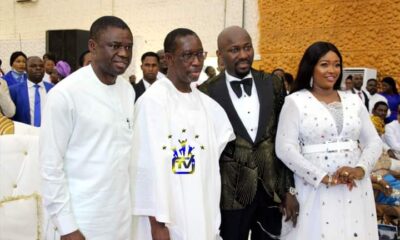 Apostle Johnson Suleman and Senator Ifeanyi Okowa